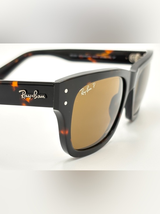 Ray-Ban Tortoiseshell Frame Sunglasses with Brown Polarized Lenses RB2283 992/57 - Picture 2 of 14